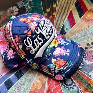 Robin Ruth Las Vegas Vibrant Floral Print SnapBack Cap New